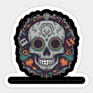 day of dead,  Dia De Los Muertos Sticker